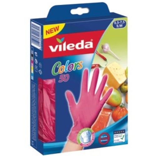 Vileda Rukavice jednokratne Colors 50/1 M/L slika 1