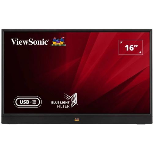 Monitor ViewSonic 16” VA1655, FHD, IPS, 2xUSB-C, mini HDMI, Speakers slika 1