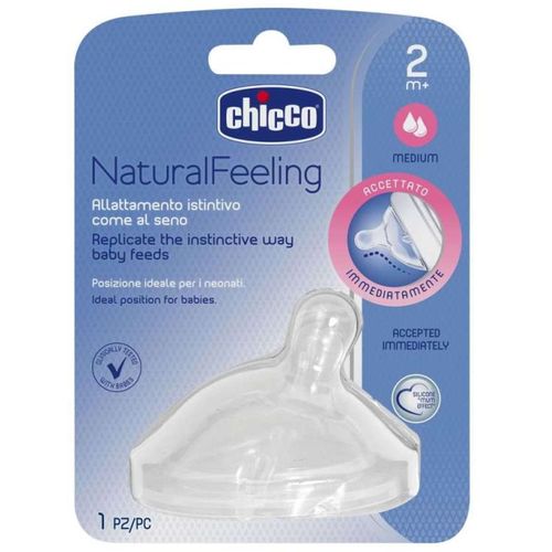 Chicco Duda za flašicu NaturalFeeling Medium 2m+ slika 1