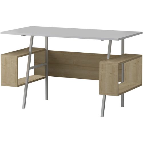 Woody Fashion Studijski stol, Ironi - White, Oak slika 4