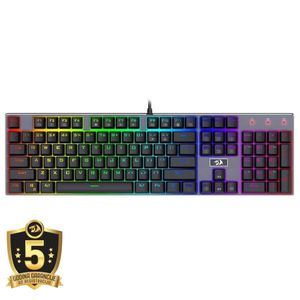 Redragon Devarajas K556RGB Mechanical Gaming Keyboard, Brown Switches - Black