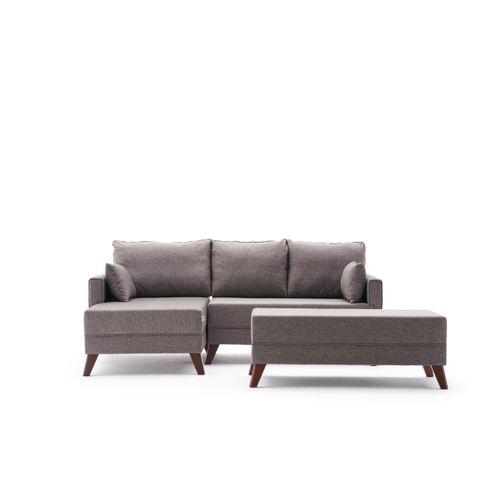 Bella Mini Corner Sofa Left - Brown Brown Corner Sofa-Bed slika 6