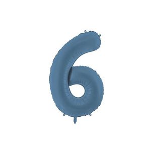 FB1T-6-074 Folijski balon Mat 6 86 cm, Plavi