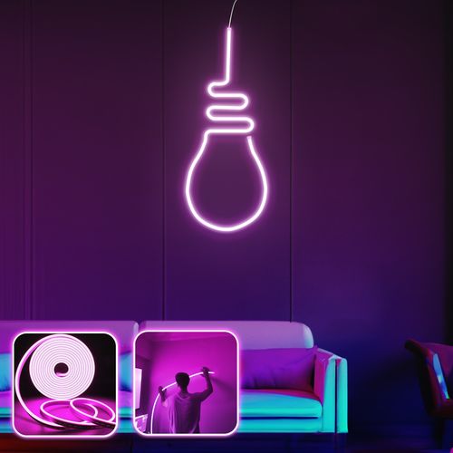Opviq dekorativna zidna led svjetiljka, Bulb Light - Medium - Pink slika 2