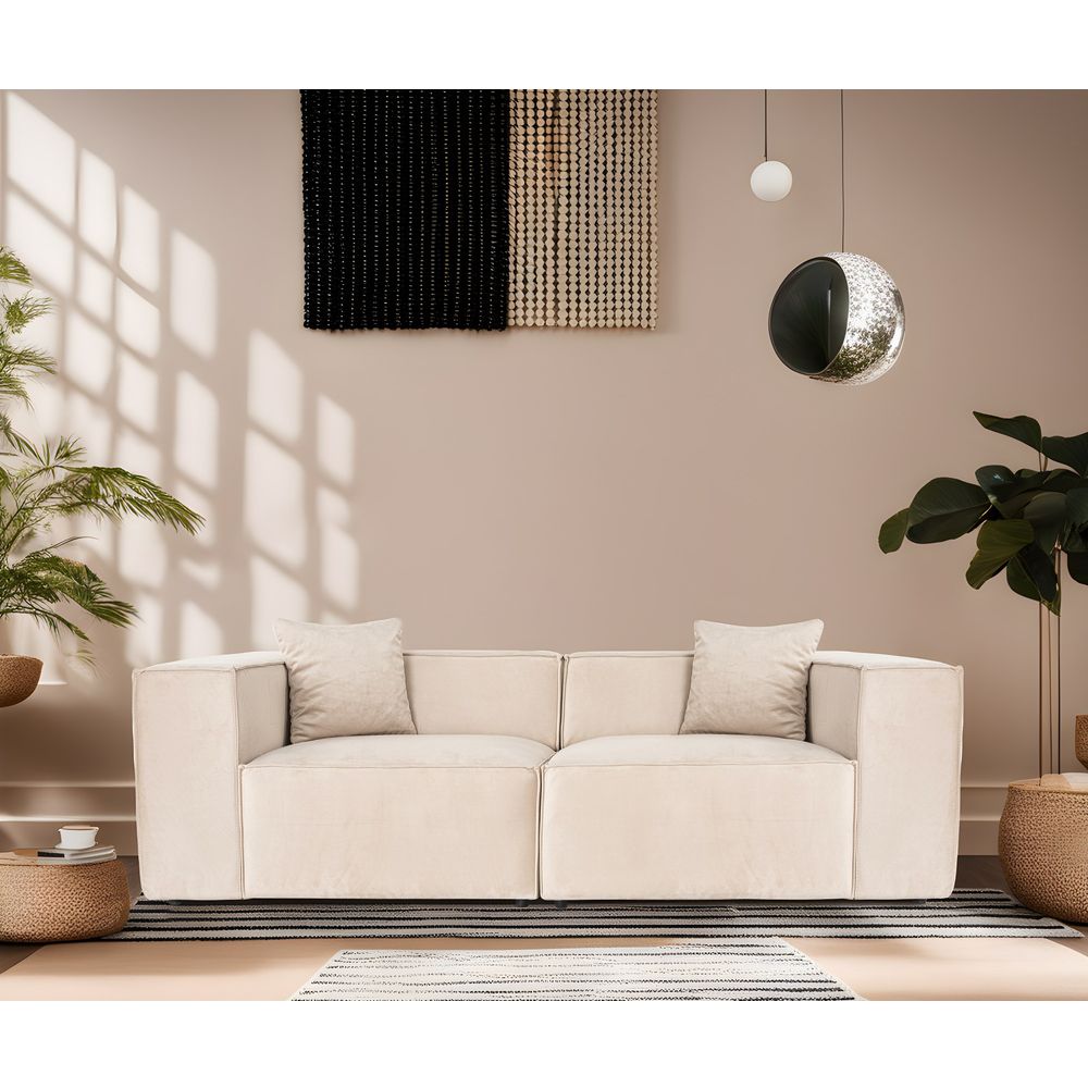 Lora Dvosjed - Krem Dvosjed Sofa slika 1