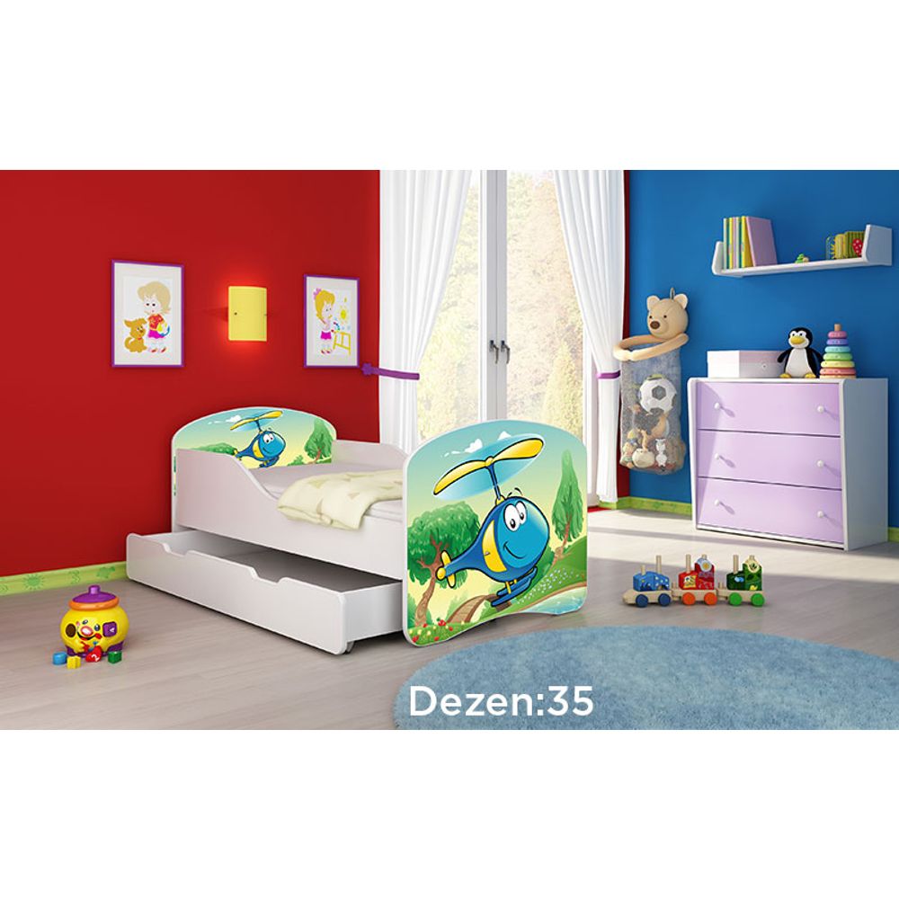 ACMA Dječiji krevet Acma I sa ladicom - 160x80cm - Dezen 35 slika 2