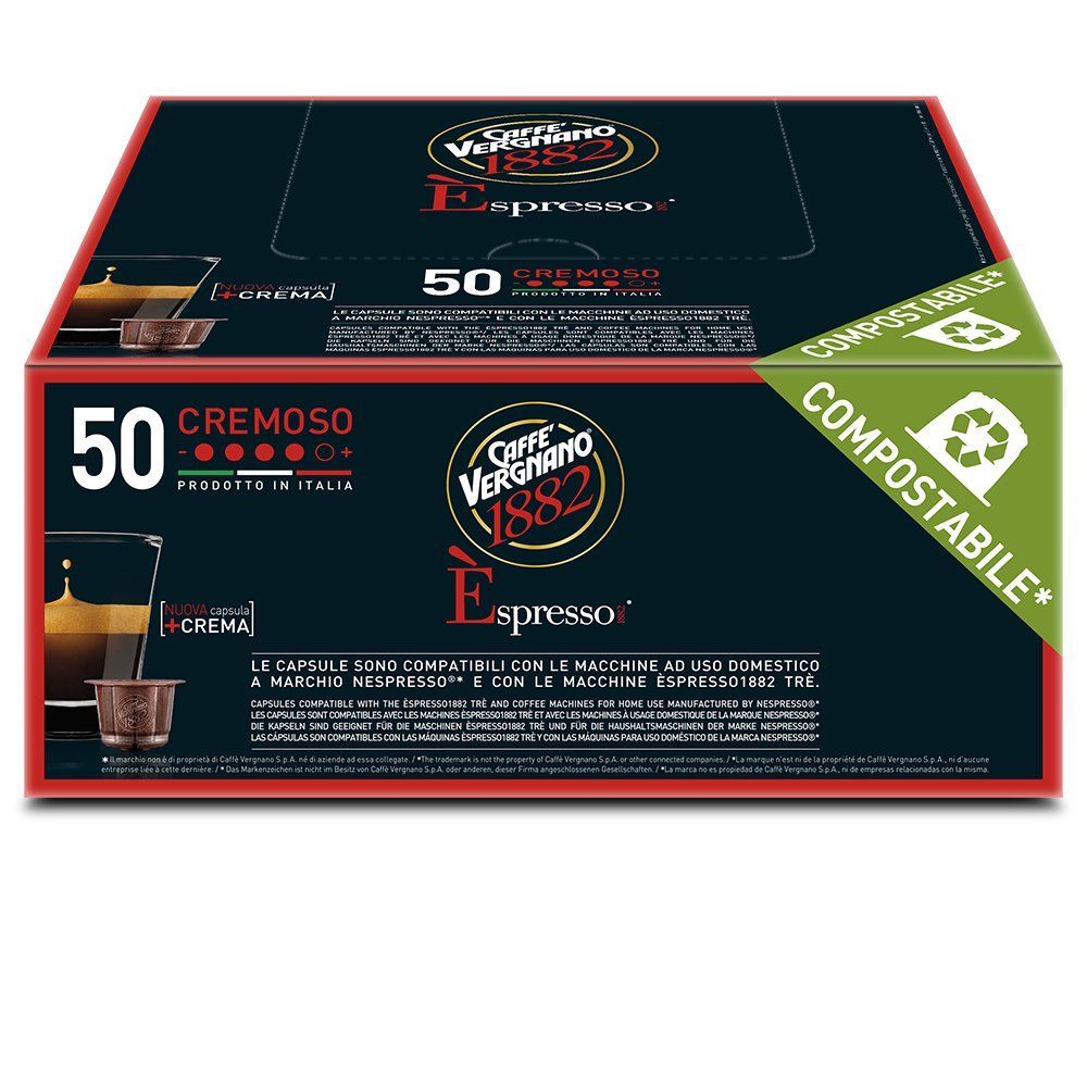 Caffe Vergano kapsule za kafu Cremoso Nespresso kompatibilne 50 kom slika 2