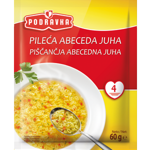 Podravka pileća abeceda juha vrećica 60 g