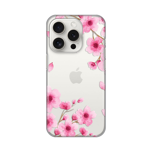 Torbica Silikonska Print Skin za iPhone 15 Pro 6.1 Rose flowers slika 1