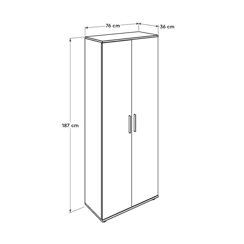 Bijeli Ormar za Cipele SHC-529-BB-2 slika 13