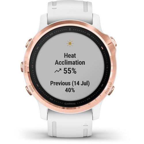 GARMIN Fēnix® 6s PRO SmartWatch - Rosegold (Bijeli Remen) slika 5