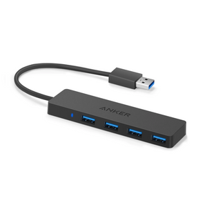 Anker 4-port Ultra Slim USB 3.0 Data Hub, crna