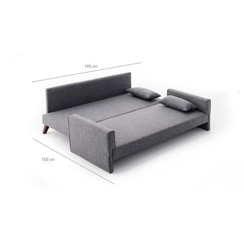 Atelier Del Sofa Bella Sofa Bed - Grey Grey 3-Seat Sofa-Bed slika 8