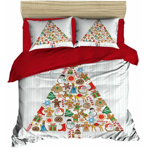 446 Red
White
Brown
Green Double Quilt Cover Set slika 1