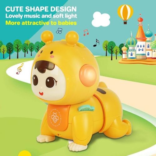 BBO Toys Dečija Igračka Bebe Koje Puze - Yellow 18M+ (He0707) slika 3