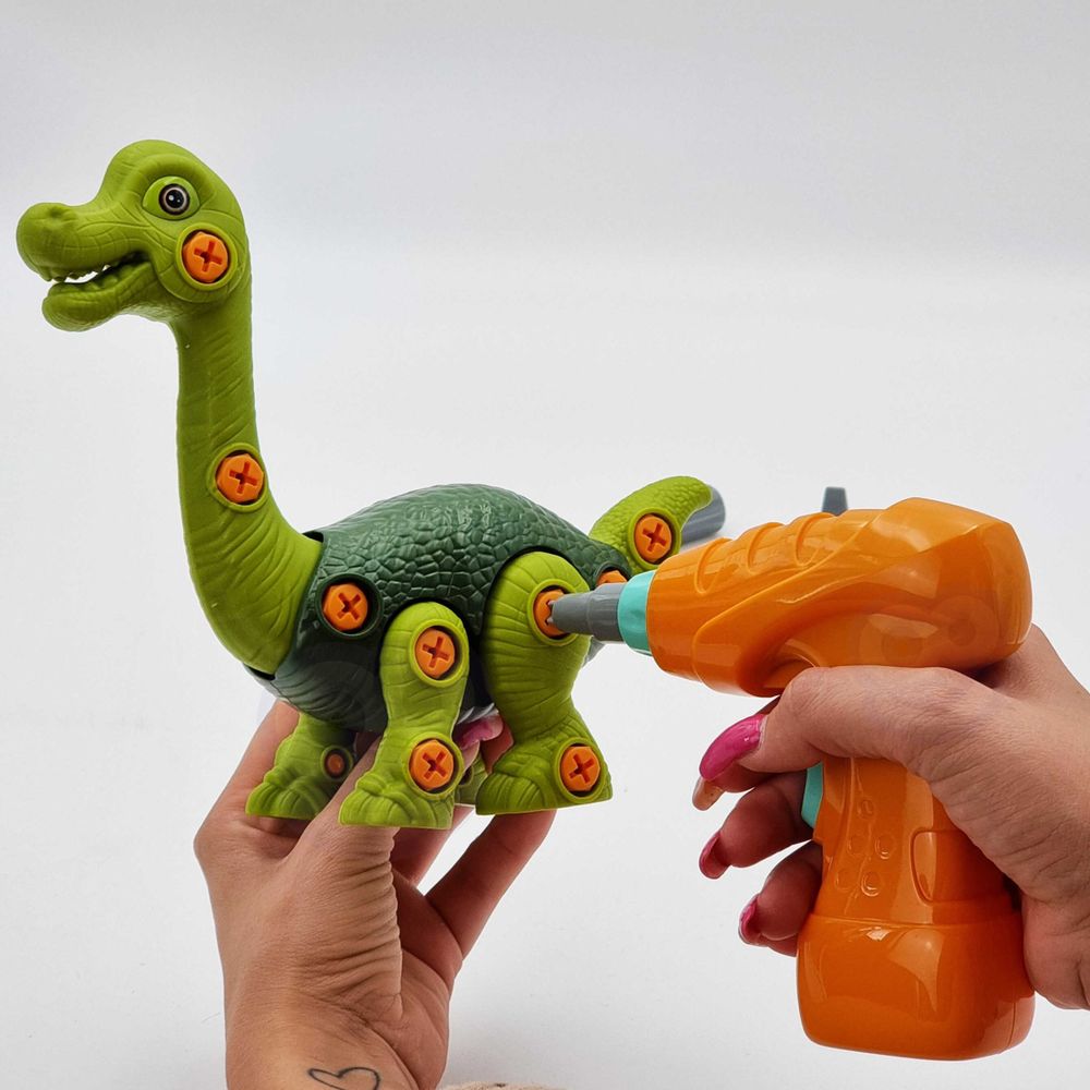 Woopie set za okretnu konstrukciju dinosaura + bušilica 31 kom. slika 3