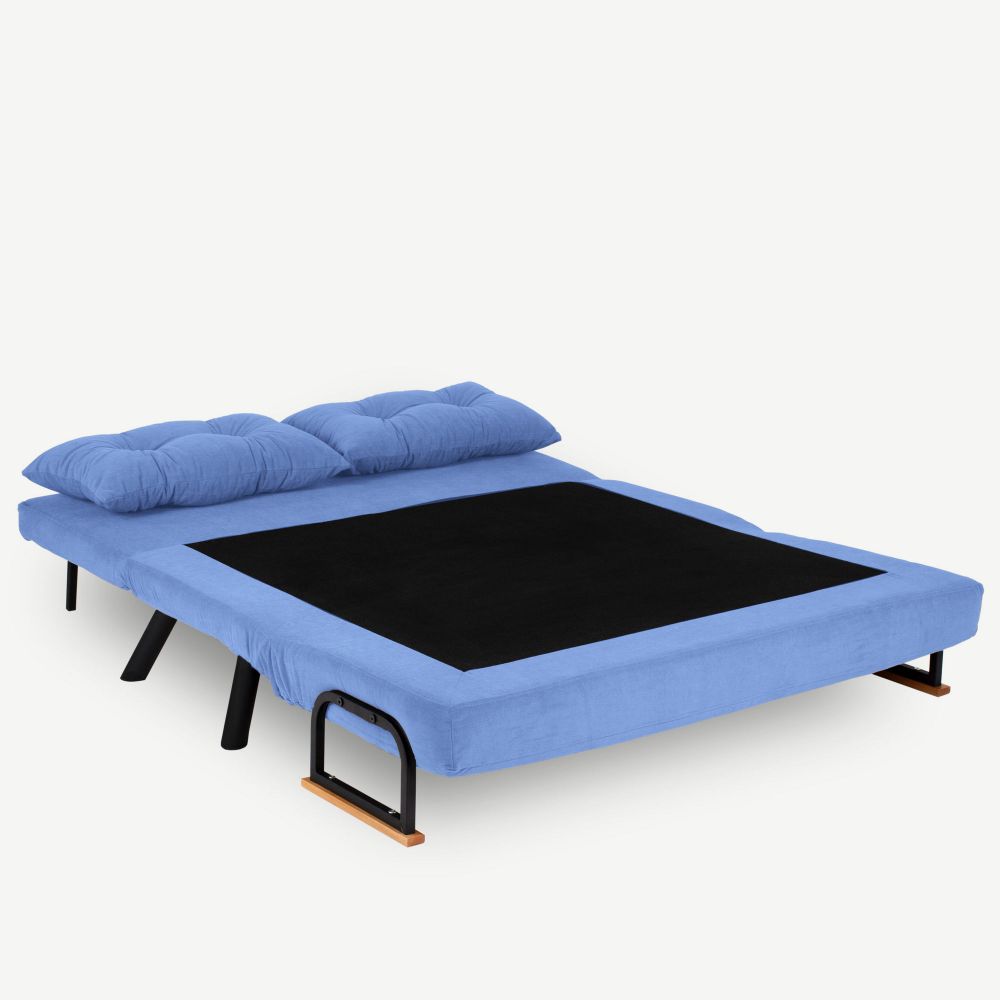 Sando 2-Seater - Plavi dvosjed koji se pretvara u krevet slika 4