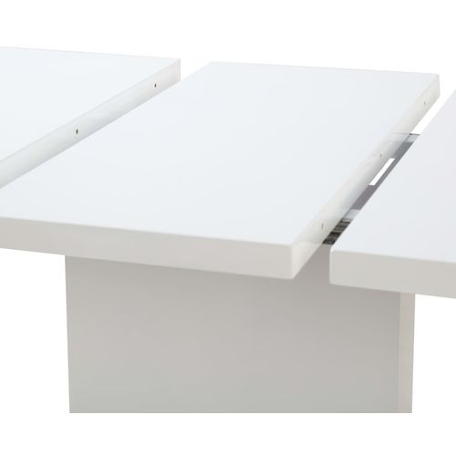 Produživi stol visokog sjaja bijeli 180 x 90 x 76 cm MDF slika 47