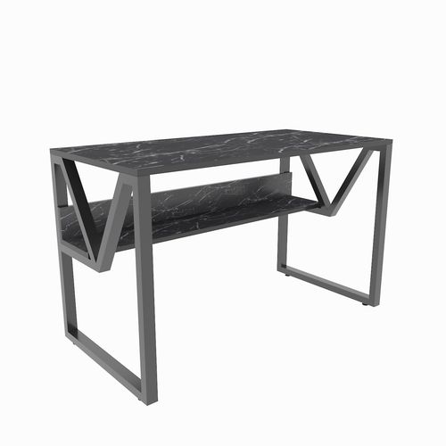 Lona - Marble, Black Black Study Desk slika 4