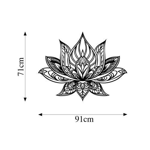 Wallity Metalna zidna dekoracija, Lotus Flower slika 5