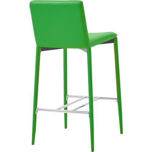Barski stolci od umjetne kože 2 kom zeleni slika 13
