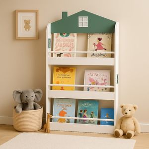 Kinder Home Dječija drvena polica, Bijela
