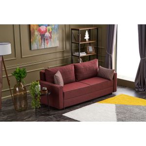 Atelier Del Sofa Trosjed na razvlačenje, Bordo crvena, Ece - Claret Red