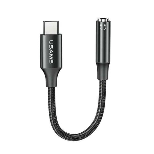 Usams - Adapter audio kabela AU16 (US-SJ599) - Type-C na utičnicu 3,5 mm s DAC čipom - crni slika 1