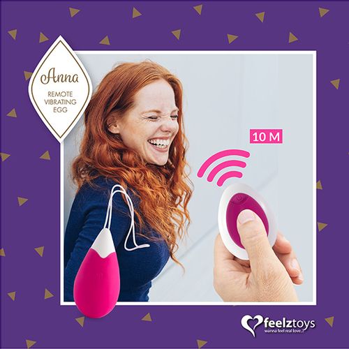 Vibracijsko jaje FeelzToys - Anna, ružičasto slika 6