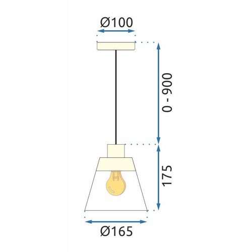 TOOLIGHT Viseća svjetiljka Gold APP895-1CP slika 13
