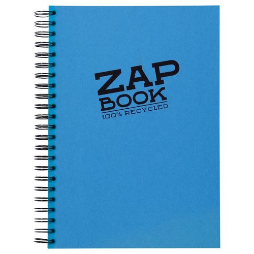 Clairefontaine Zap book A4 80gr 160L, mix boja, spiralni uvez, bjanko, 100% reciklirani papir slika 4