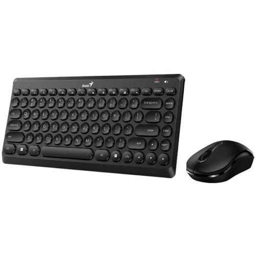 GENIUS LuxeMate Q8000 Wireless USB US crna tastatura + miš slika 1