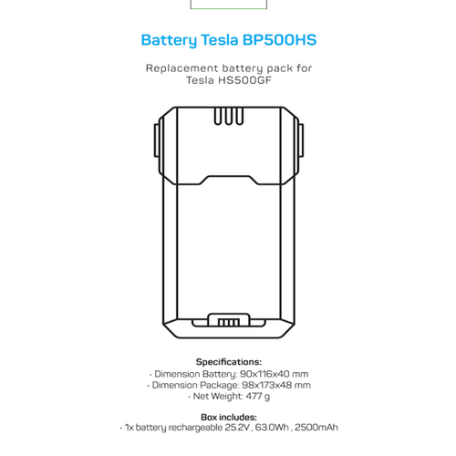 Tesla baterija za štapni usisivač HS500GF  slika 1