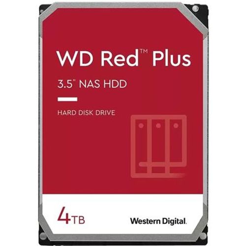 Western Digital interni HDD Red™ Plus NAS (CMR) 4TB, 3.5", SATA, WD40EFPX slika 1