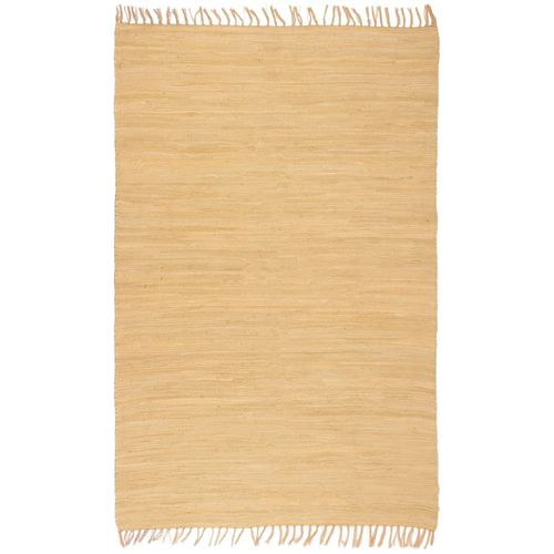 Ručno tkani tepih Chindi od pamuka 160x230 cm bež slika 21