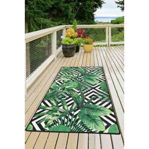Tropic - Green  Multicolor Carpet (140 x 190)