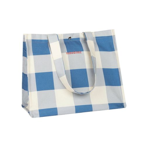 Nobodinoz Portofino Tote Torba Checks, Blue slika 3