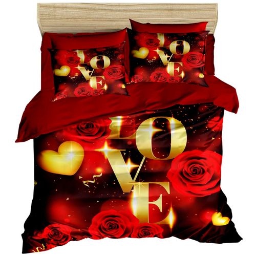 158 Red
Gold Double Quilt Cover Set slika 1