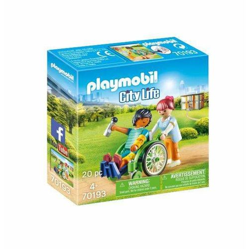 Playset Playmobil City Life Patient in Wheelchair 20 Dijelovi slika 1