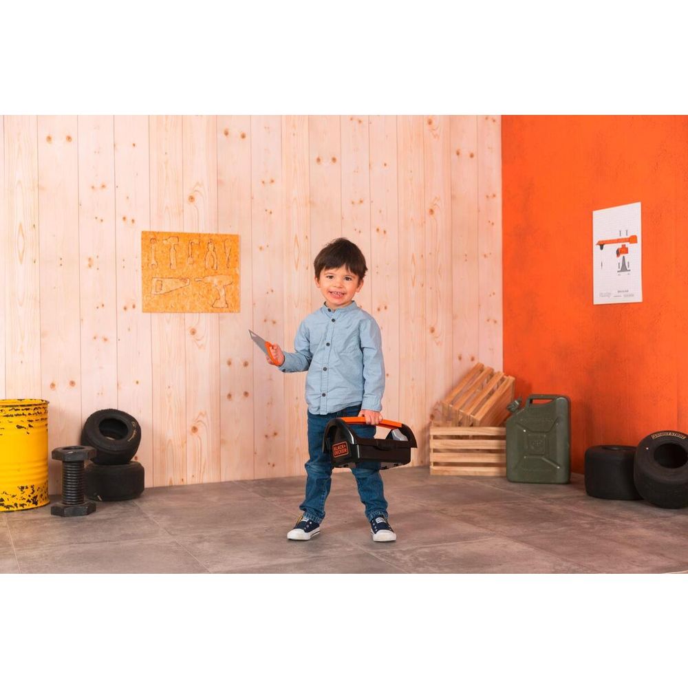 Black & Decker 5-djelni set dječjeg alata u kutiji za alat 5+ slika 3