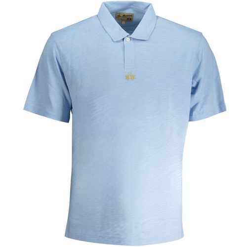 LA MARTINA MEN'S BLUE SHORT SLEEVED POLO SHIRT slika 1