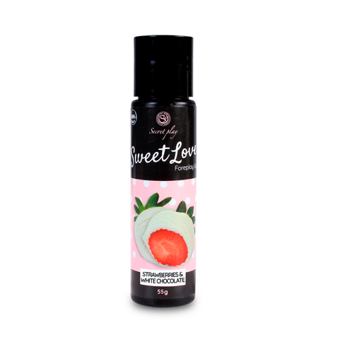 Jestivi lubrikant Secret play Strawberry & white chocolate gel - sweet love slika 2