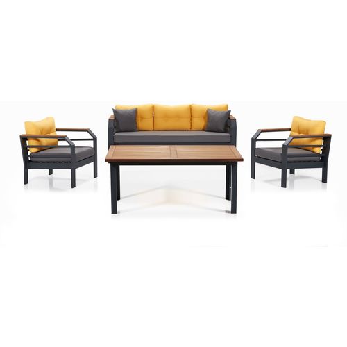 Assento 3+1+1+M - Yellow,Grey,Black Yellow
Grey
Black Garden Lounge Set slika 1