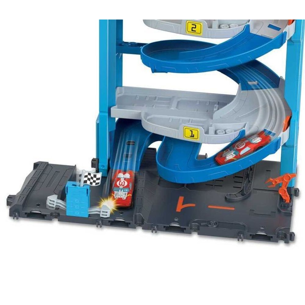Hot Wheels City Staza sa autićem 2U1 Transforming Race Tower slika 6