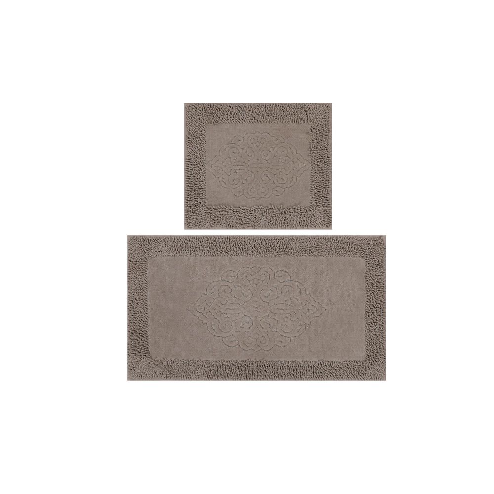 Piante - Set Kupatilskih Prostirki Beige Multicolor (2 Komada) slika 2