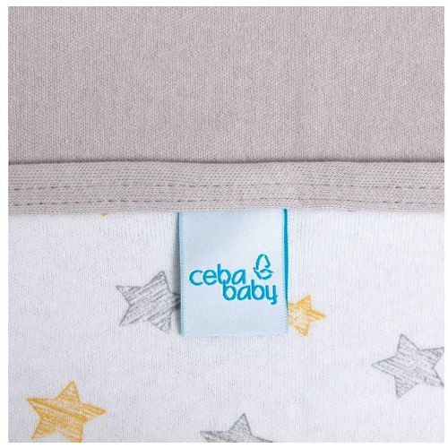 Ceba Baby pokrivač dječji(90x100) Light grey + Yellow Stars slika 2