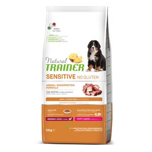 Trainer Natural Medium/Maxi, Puppy &amp; Junior Sensitive No Gluten Pačetina 3 Kg