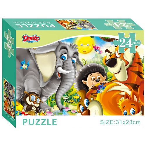 Puzzle / Slagalica, 24 kom, Životinje džungle slika 1