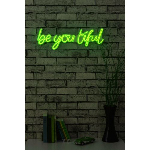 Wallity Ukrasna plastična LED rasvjeta, Be you tiful - Green slika 2