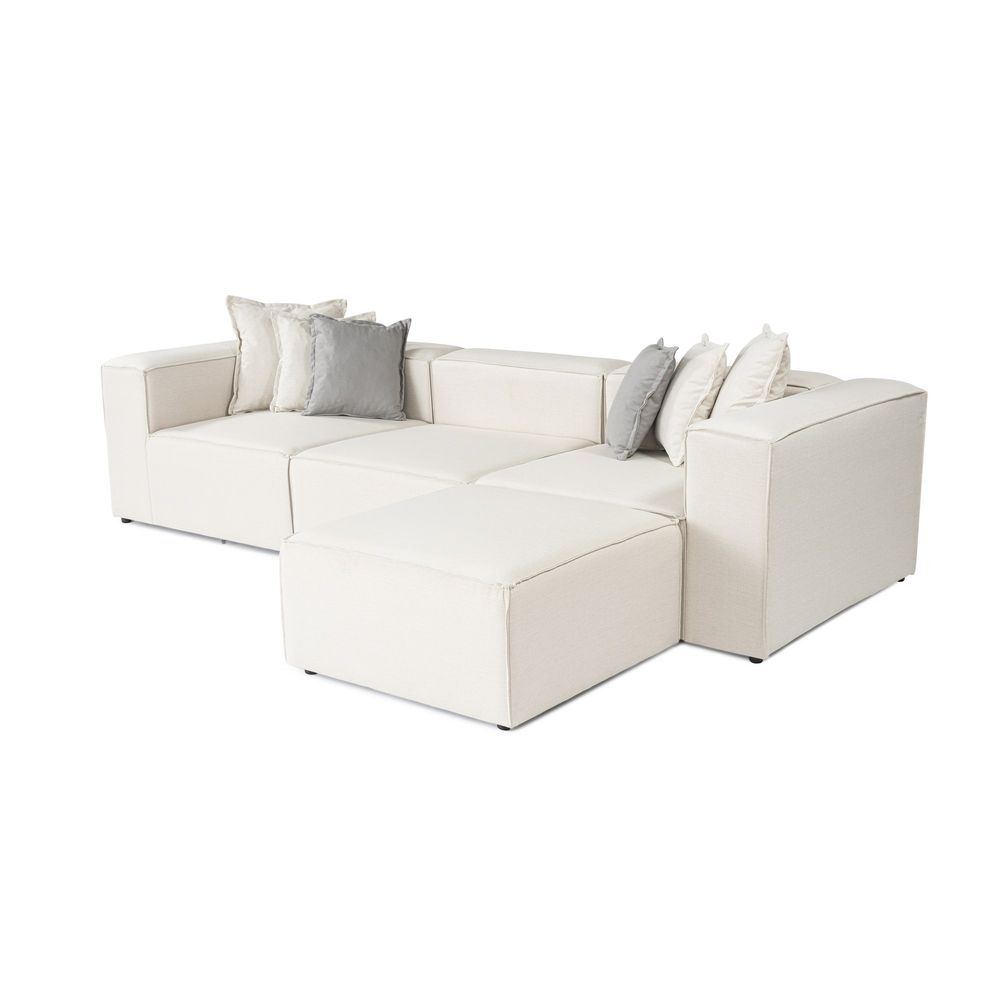 Ugaona Sofa Frida 4 - Ecru Boje slika 4